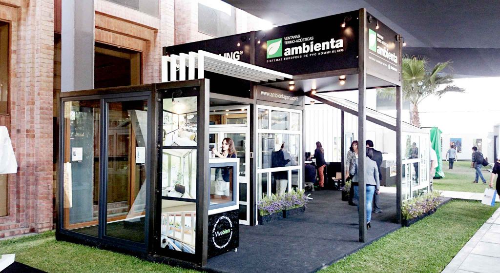 Stand Feria Ambienta Ambienta Ventanas puertas mamparas sistema